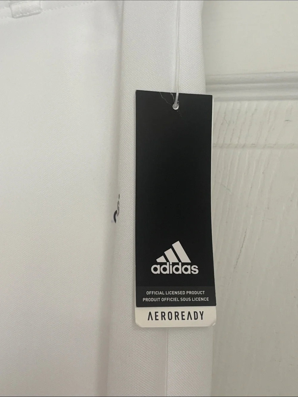 NEW adidas AEROREADY Triple Stripe Open Bottom White Pants Size S Baseball Sport